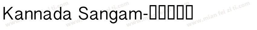 Kannada Sangam字体转换